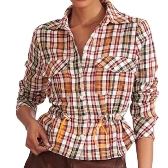 Veronica Beard Tops - Veronica Beard Shania Cinched Shirt Jacket